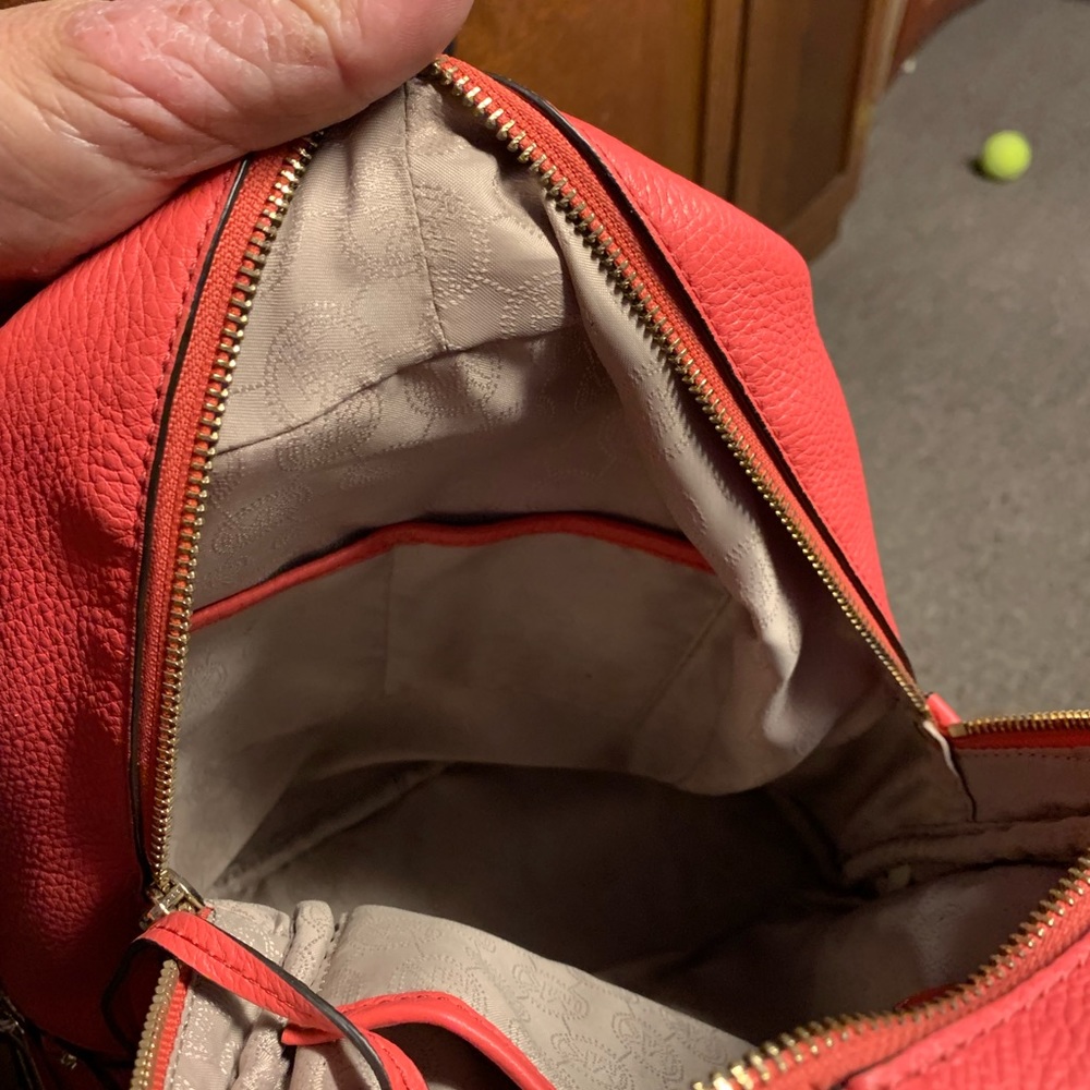 MICHAEL KORS “Rhea” Backpack Watermelon Leather - Picture 8 of 9